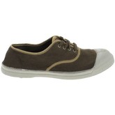 Chaussures Bensimon Toile Lacet Brillant Cuivre Beige