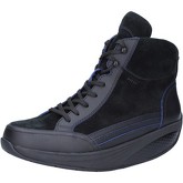 Chaussures Mbt sneakers noir daim bleu AB210