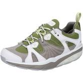 Chaussures Mbt sneakers vert textile gris nabuk AB941