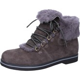 Bottes neige Mbt bottines gris nabuk fourrure AB233 masai