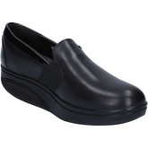 Chaussures Mbt slip on mocassins noir cuir cuir verni AC997