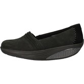 Chaussures Mbt slip on mocassins noir nabuk daim AC873