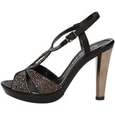 Sandales Phil Gatiér sandales noir satin strass AC791