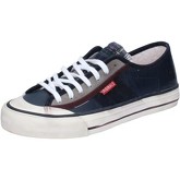 Chaussures Date sneakers bleu cuir daim AB584