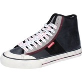 Chaussures Date sneakers noir cuir daim AB535