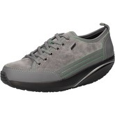 Chaussures Mbt sneakers gris daim vert cuir AB82