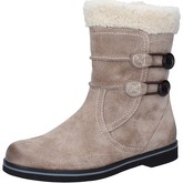 Bottes neige Mbt bottines beige daim fourrure AB226 masai