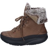 Bottes neige Mbt bottines marron nabuk fourrure dynamic AB940