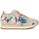 Chaussures Philippe Model Paris Sneaker Etoile beige con fiori e cani