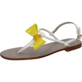 Sandales Eddy Daniele sandales blanc cuir jaune plastica aw420