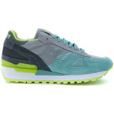 Chaussures Saucony Sneakers Shadow en daim et tissu mesh vert d'eau