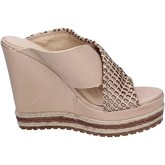 Sandales Femme Plus sandales beige cuir BT823