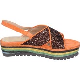 Sandales Rebecca White sandales bronze glitter orange daim BT838