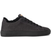 Chaussures Hide jack Basket Essence Croco en suède noir et mouton