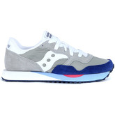 Chaussures Saucony Sneaker DXN Baskets en suède gris clair et bleu marine