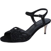 Sandales Lola Cruz sandales noir daim strass BZ645