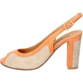 Sandales Calpierre sandales orange daim beige BZ796