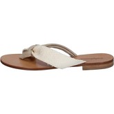 Sandales Calpierre sandales blanc cuir python beige daim BZ870