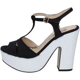 Sandales Geneve Shoes sandales noir daim blanc BZ897