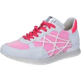 Chaussures L4k3 sneakers blanc daim rose textile BZ445