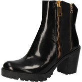 Bottines Guardiani bottines noir cuir brillant AE467