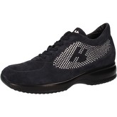 Chaussures Hornet Botticelli BOTTICELLI sneakers bleu daim strass AE311