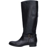 Bottes Trend bottes noir cuir AJ218