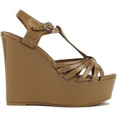 Sandales Jeffrey Campbell JC sandales beige cuir verni AH549