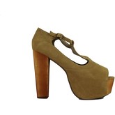 Sandales Jeffrey Campbell JC sandales beige daim AH554