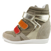 Chaussures Cult sneakers beige textile daim AH866