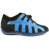 Chaussures Hogan sneakers noir cuir bleu textile AH676