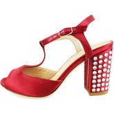 Sandales Lella Baldi sandales rouge satin strass AH826