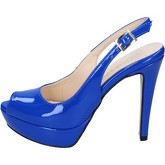 Sandales Olga Rubini sandales bleu cuir verni BY295