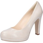 Sandales Olga Rubini escarpins beige cuir BY318