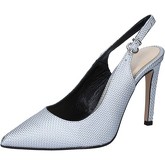 Sandales Olga Rubini escarpins argent cuir BY319