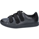 Chaussures Liu Jo sneakers noir cuir daim BY639