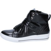 Chaussures Albano sneakers noir cuir brillant BY877