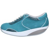 Chaussures Mbt sneakers bleu nabuk cuir BY959