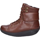 Bottes Mbt bottines marron cuir BY964