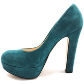 Chaussures escarpins Islo escarpins bleu daim vert ky236