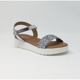 Sandales Eva Frutos SANDALE GLITTER PLATA