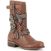 Bottes Curiosite Mi Boots en cuir avec écussons