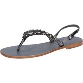 Sandales Eddy Daniele sandales gris foncé cuir swarovski AX922