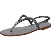 Sandales Eddy Daniele sandales gris foncé cuir swarovski aw92