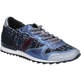 Chaussures Date sneakers bleu textile argent glitter BX59