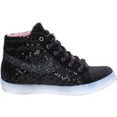 Chaussures Fiori Di Picche sneakers noir velours paillettes BX345