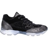 Chaussures Fiori Di Picche sneakers noir velours paillettes BX346