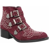 Bottines Morena Gabbrielli 747 velours Femme Bordeaux