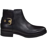 Bottines Tommy Hilfiger Bottines plates Tessa en cuir noire pour femme