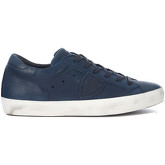 Chaussures Philippe Model Paris Basket Paris West en peau bleue